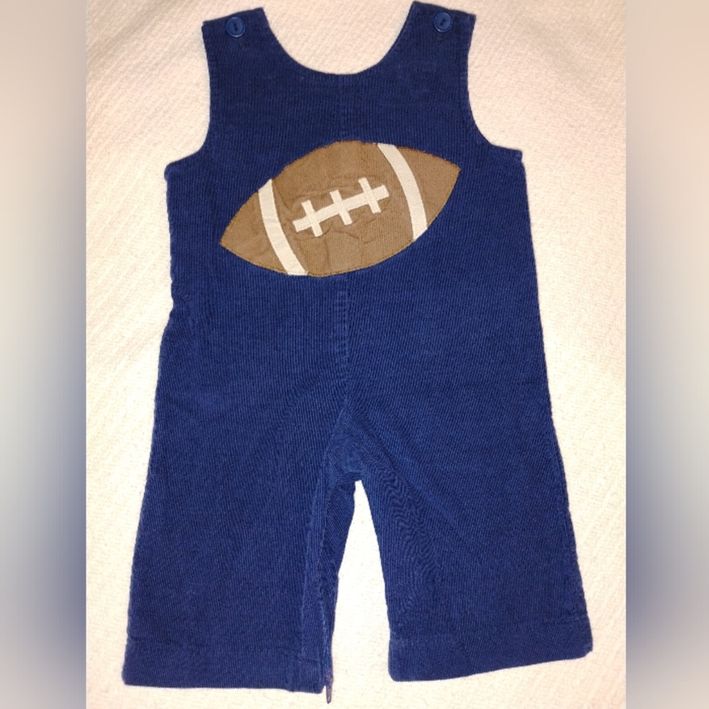 Funtasia! too...Dallas Blue Corduroy Football Overalls 9M